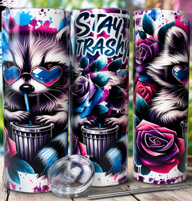 4 in 1 Can Cooler Tumbler "Stay Trashy"