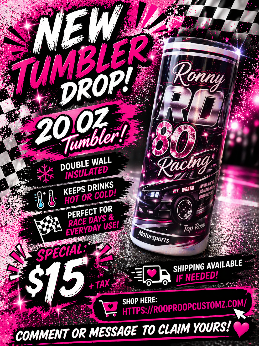 Ronny Roop Tumbler