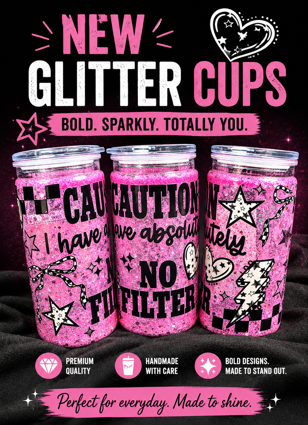 16 oz Snow Globe Tumblers