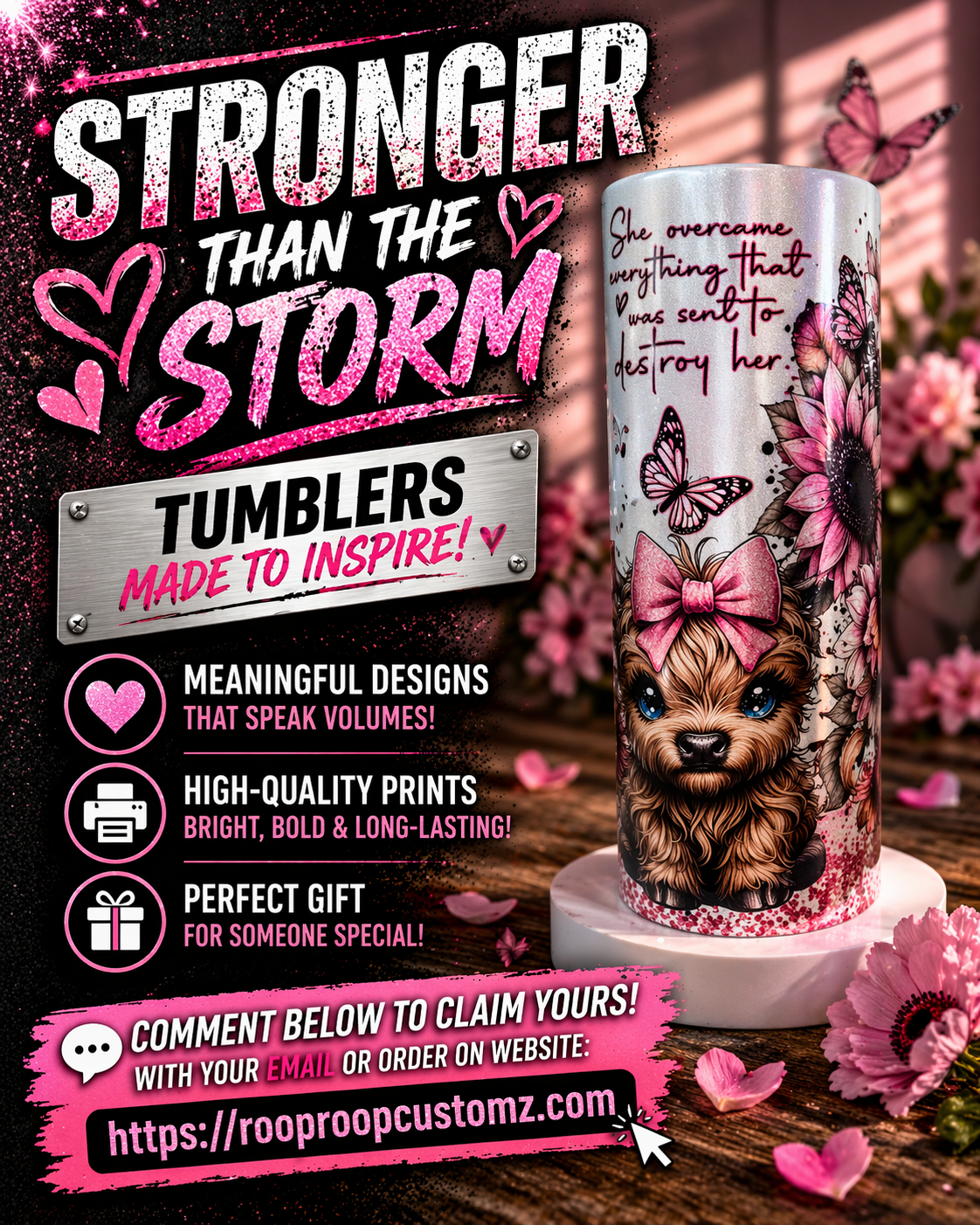 Stronger than the storm -Pink