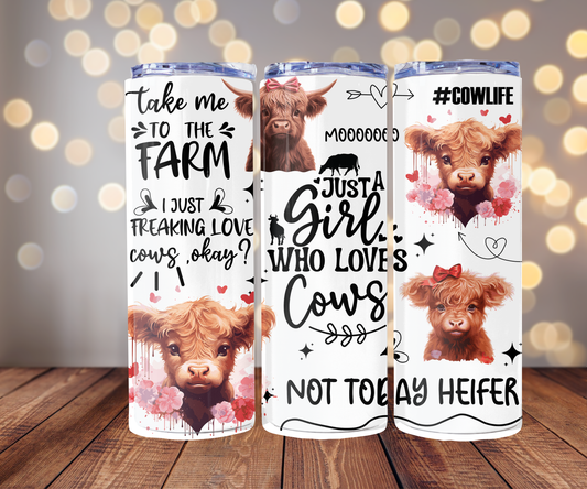 “Take Me to the Farm” Cute Cowgirl Cup