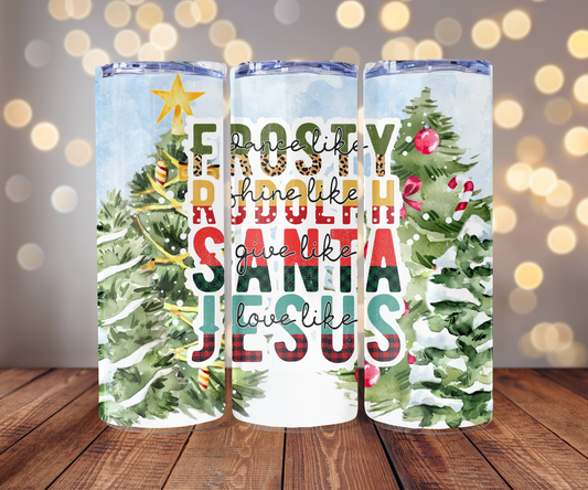 Frosty, Rudolph, Santa, and Jesus