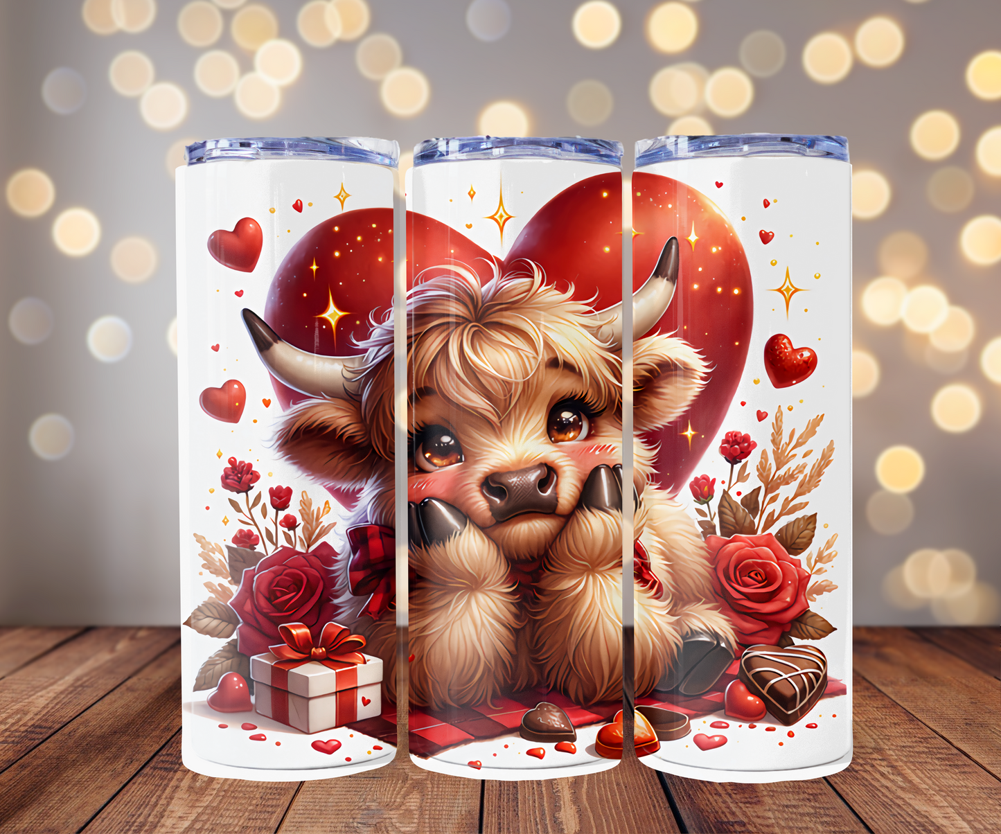 Highland Cow Valentine's Day